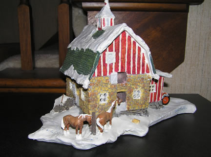 HO45BO Barn (lighted)