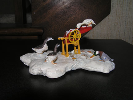HO47BO Christmas Geese