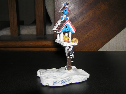 HO53BO Cat & Birdhouse